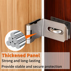 4 Inch Door Hasp Latch 90 Degree, Extra Thick Locking Latch Lock
