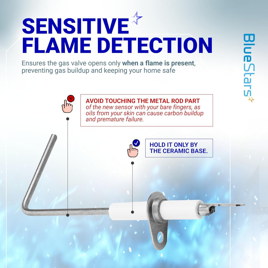 BlueStars 62-23543-01 Flame Sensor 2-Pack for Rheem Ruud WeatherKing