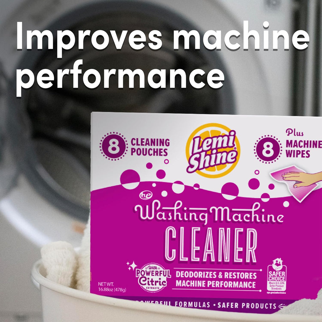 Washing Machine Cleaner Plus Machine Wipes - 16.88 oz (8 Pack)