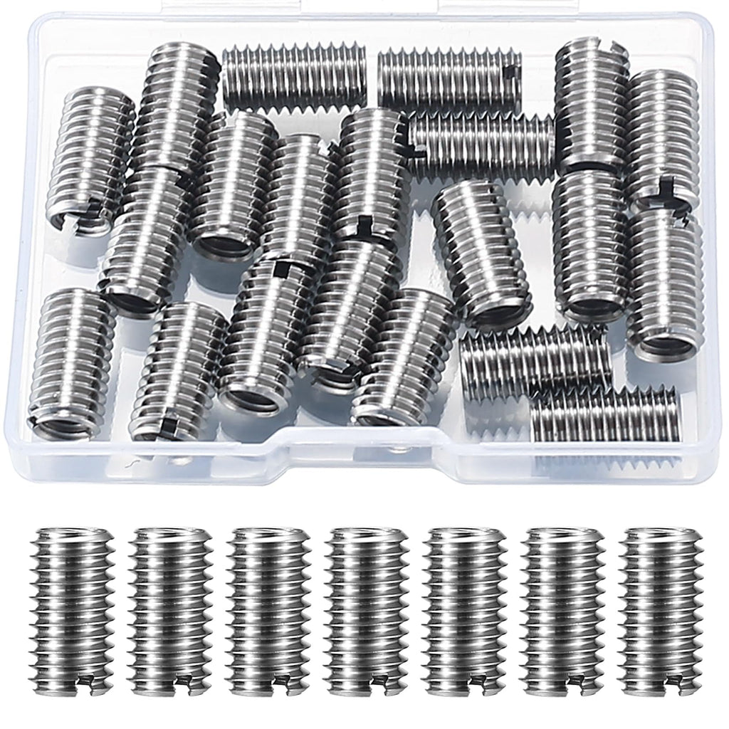 20 Pcs Thread Reducing Nuts M8 to M6 Screw Sleeve Adapter Kit