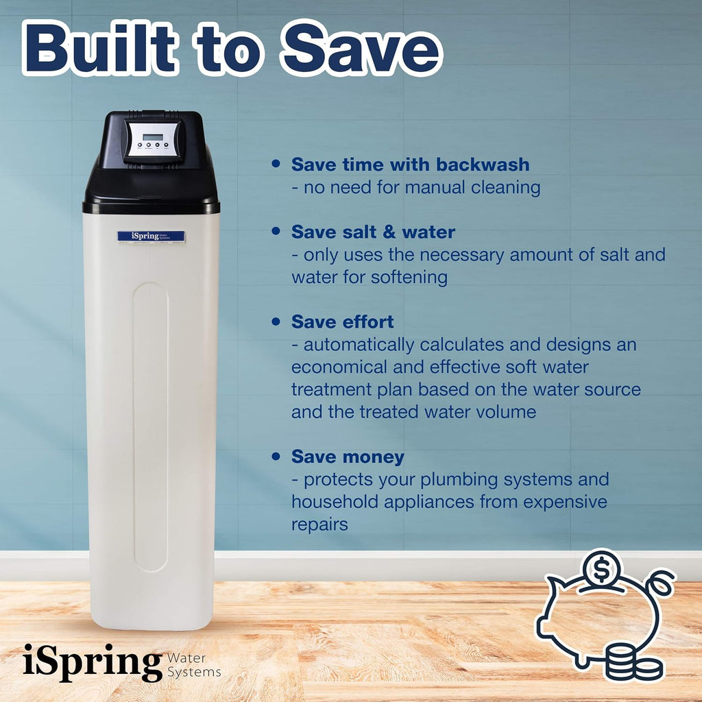 WCS45KG 45,000 Grains Whole House Water Softener, One-Tank Design