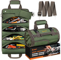 Tool Bag Roll Up, UUP Heavy Duty Portable Soft Tool Storage, Foldable Empty Rollup Organizer with Small Pockets