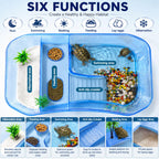 Small Turtle Tank Aquarium(Excluding Accessories) Blue
