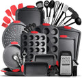 Baking Pan Set, 39 Piece Premium Baking Set, Nonstick Bakeware Sets BPA Free, Cookie Sheets for Baking Nonstick Set