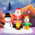 5Ft Christmas Inflatable Santa Claus Snowman Reindeer Campfire Inflatable Christmas Blows up Yard Decoration with