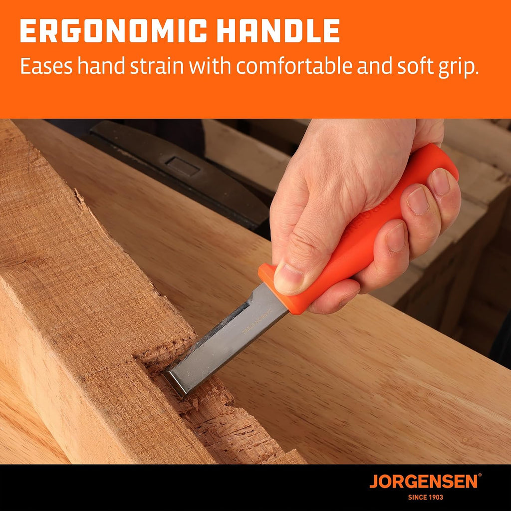 Wood Chisel Knife with Sheath, SK5 Carbon Steel Blade | Ergonomic Handle & Full Tang Design, Wood Chisel for