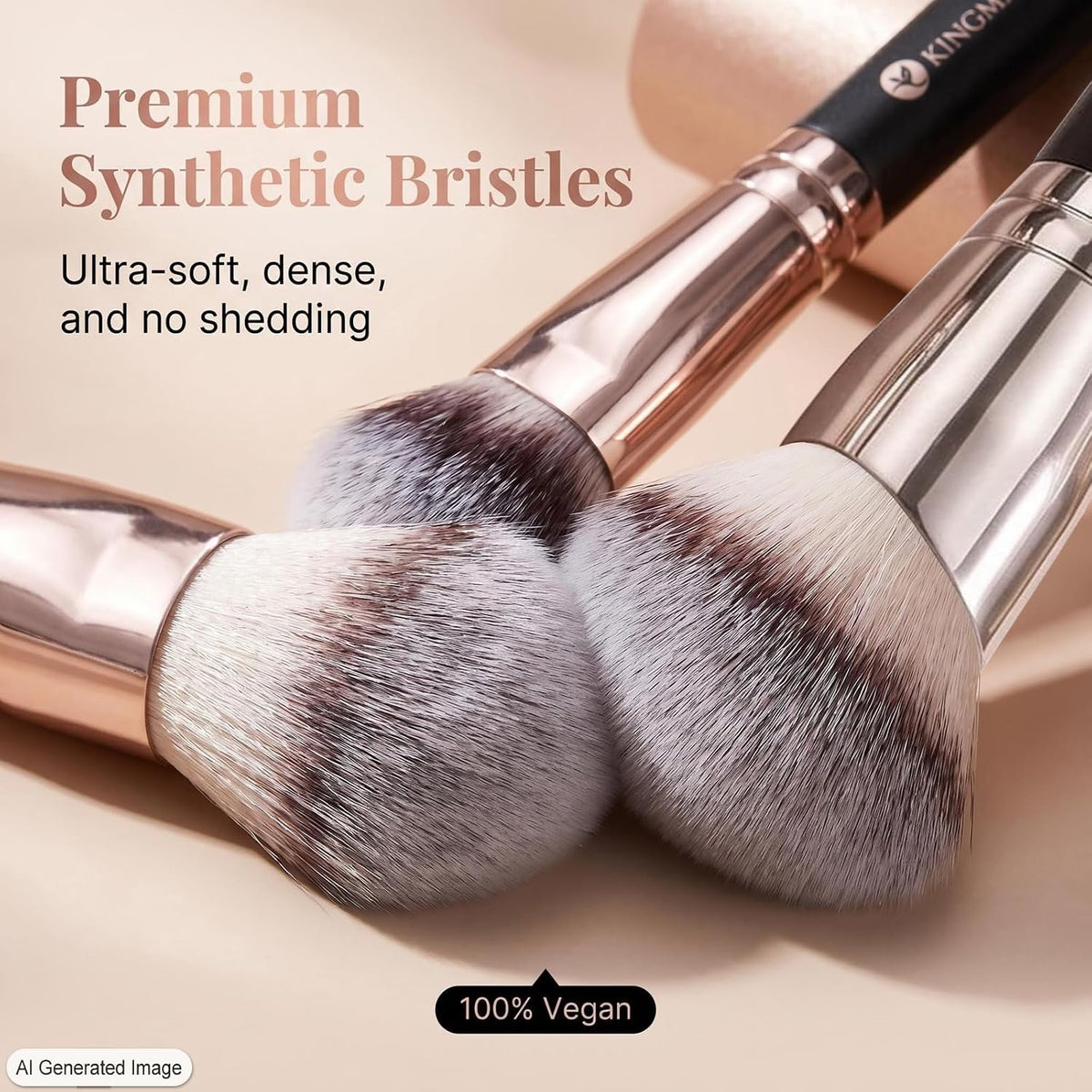 Foundation Concealer Contour Brush Set, 3Pcs Makeup Brushes