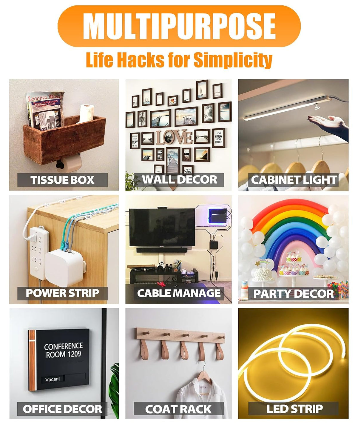 Double Sided Tape, 2 Rolls Heavy Duty Nano Mounting Tape, Removable