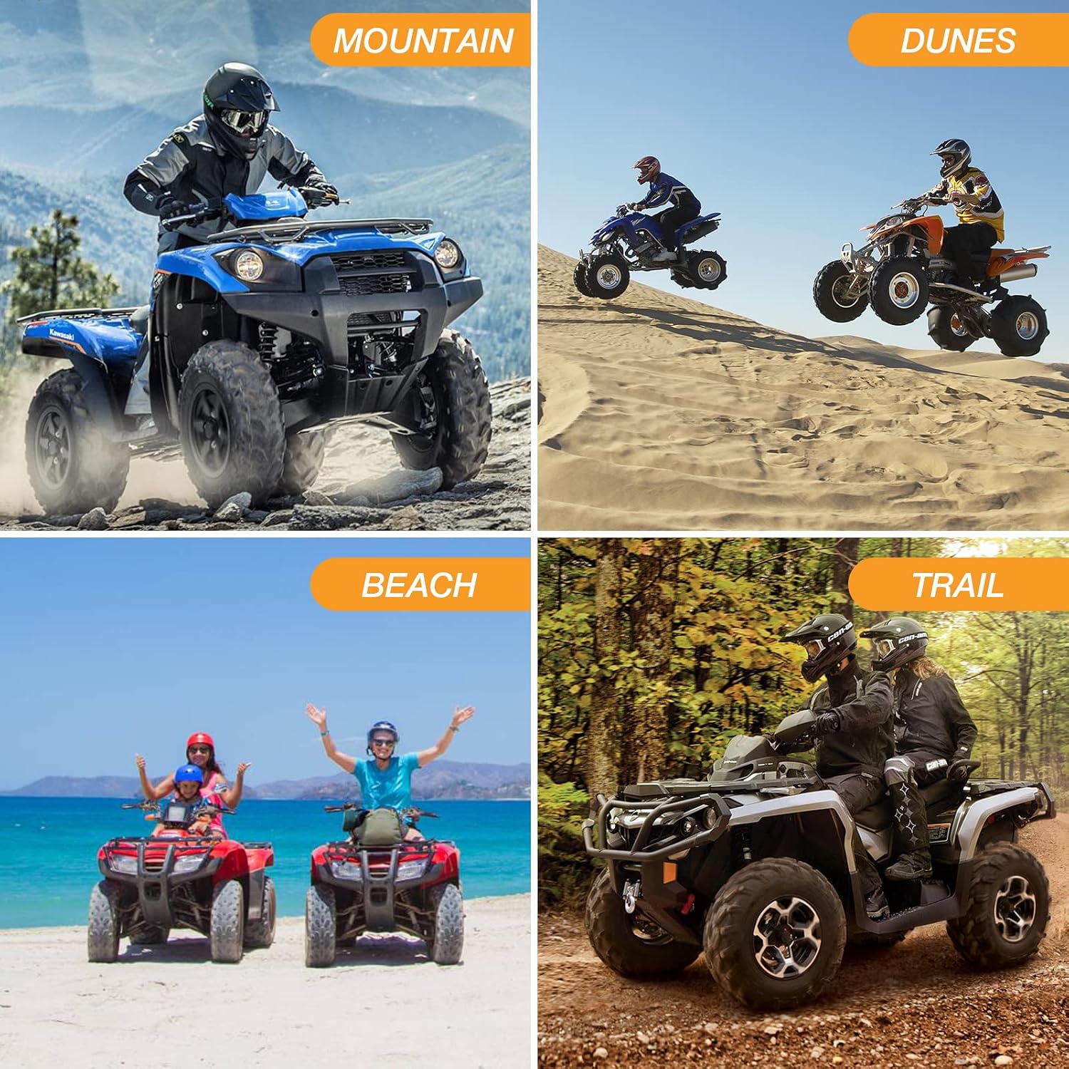 ATV Cover Waterproof Heavy Duty 4 Wheeler Cover for Honda XXXL | ATV Covers Waterproof Outdoor Heavy Duty Quad Cover