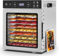 400W Food Dehydrator with 10 Trays for Jerky, Fruit, Veg, Meat