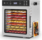 400W Food Dehydrator with 10 Trays for Jerky, Fruit, Veg, Meat
