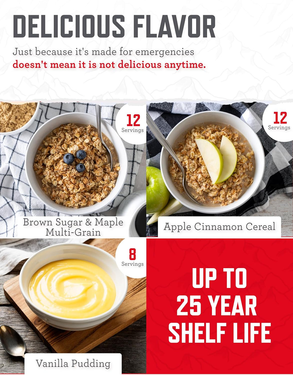 Emergency Food Supply - 132 Servings, Survival Bucket, Dehydrated & Freeze Dried Protein Meals, Camping Essentials
