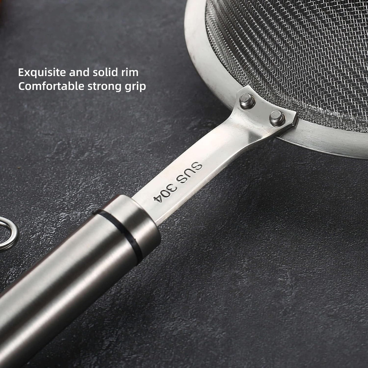 3.35inch 304 Stainless Steel Fine Mesh Strainer Tea Sieve Sifter