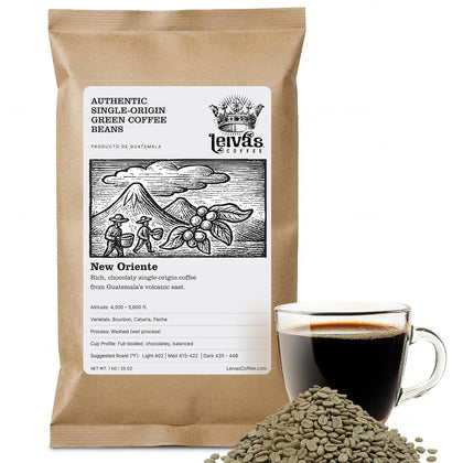 Leiva's Unroasted Green Coffee Beans Nuevo Oriente 1kg (35 oz)
