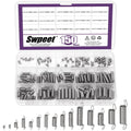 150Pcs 15 Different Sizes Stainless Steel Extension Spring with a Dual Hook Assortment Kit, Mechanical Extension