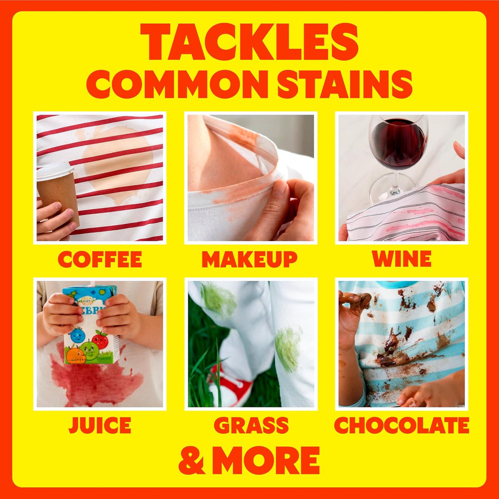 In-Wash Every-Load Booster Laundry Stain Remover, Bleach-Free & Color Safe, HE Compatible, Removes Grass, Coffee