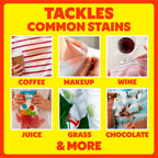In-Wash Every-Load Booster Laundry Stain Remover, Bleach-Free & Color Safe, HE Compatible, Removes Grass, Coffee