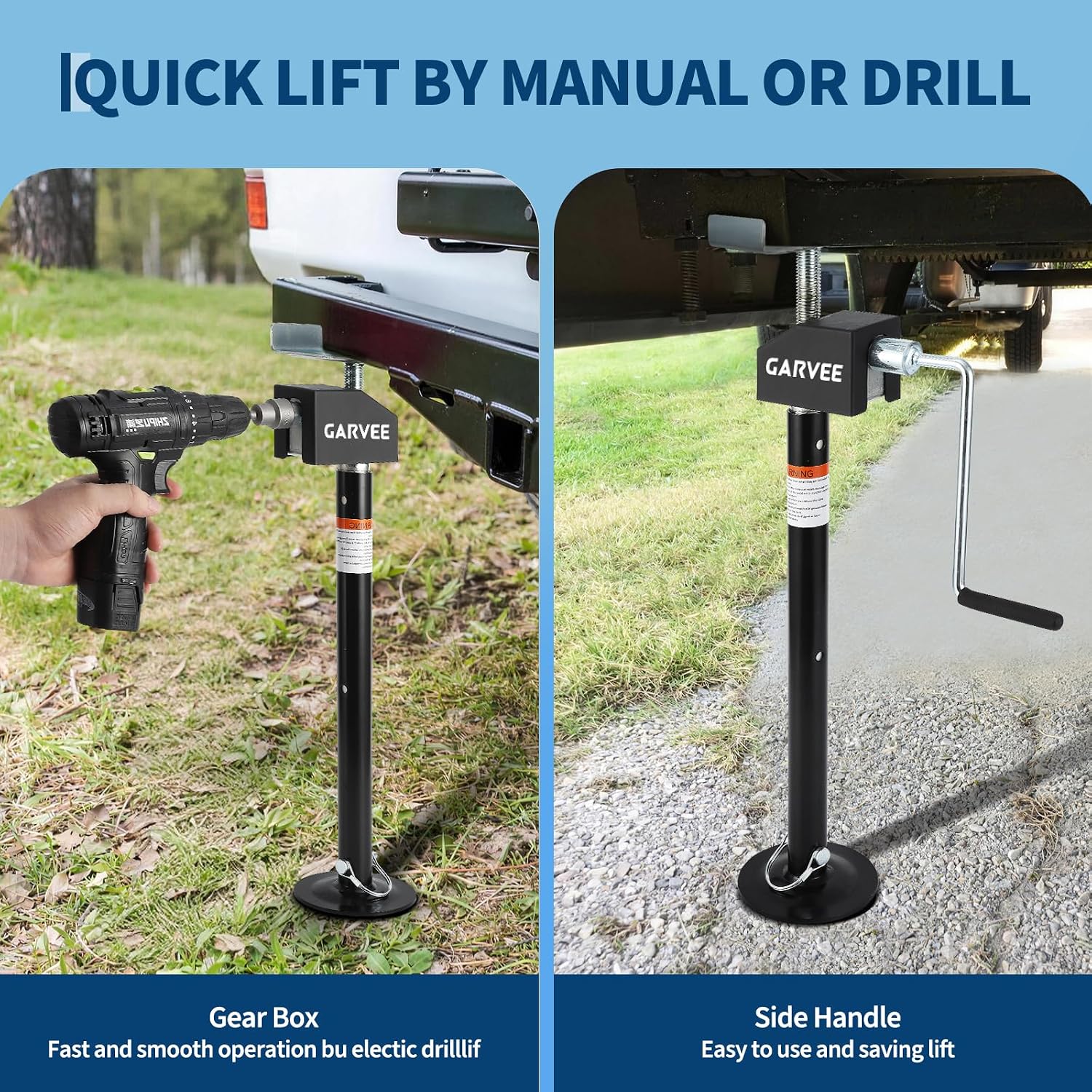 RV Slide Out Support Jacks (Set of 4) - 20,000lb Heavy Duty Rv Stabilizer Jacks Support, 21"-49" Quick-Lift