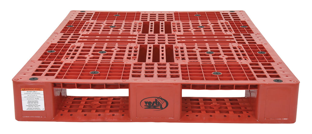 PLP2-4840-RED High Density Polyethylene Pallet, Red