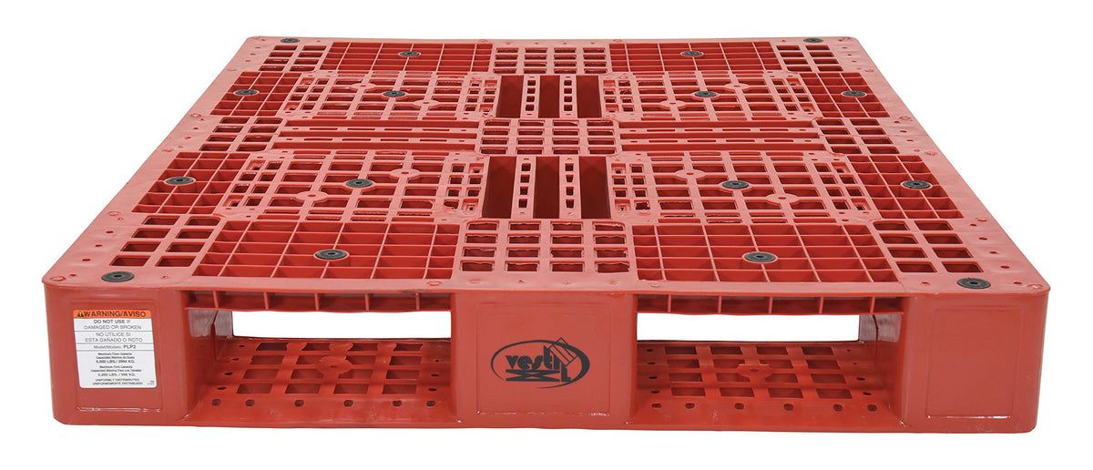 PLP2-4840-RED High Density Polyethylene Pallet, Red
