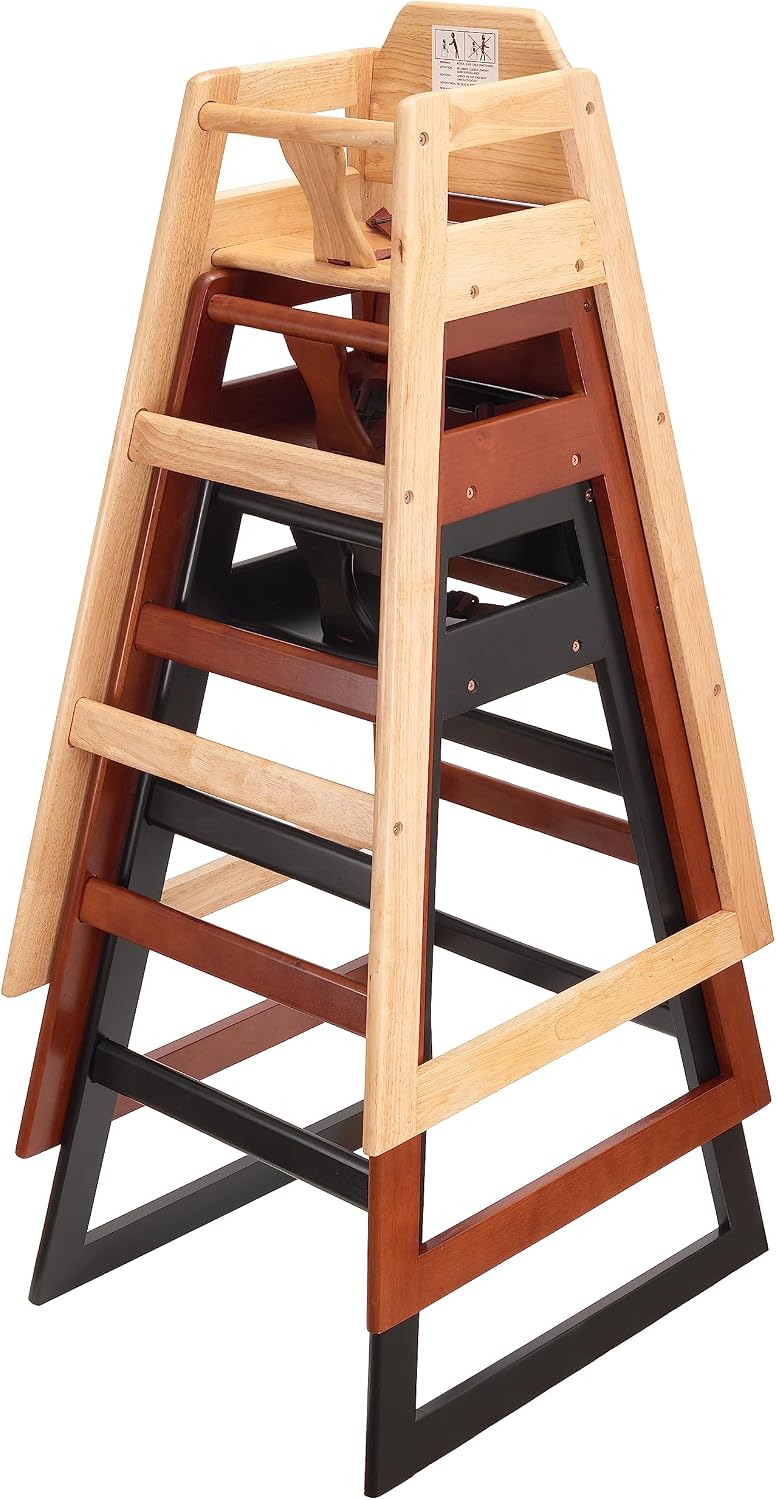Hight Quality, Seating Ready-to-Assemble Restaurant Wood Bar Height High Chair, Baby Highchairs, Durable Dining