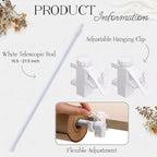 Kraft Paper Roll Holder 15.5-27.5 Inch Retractable Clamp-on Butcher Paper Holder Roller Tabletop Easel for to Do