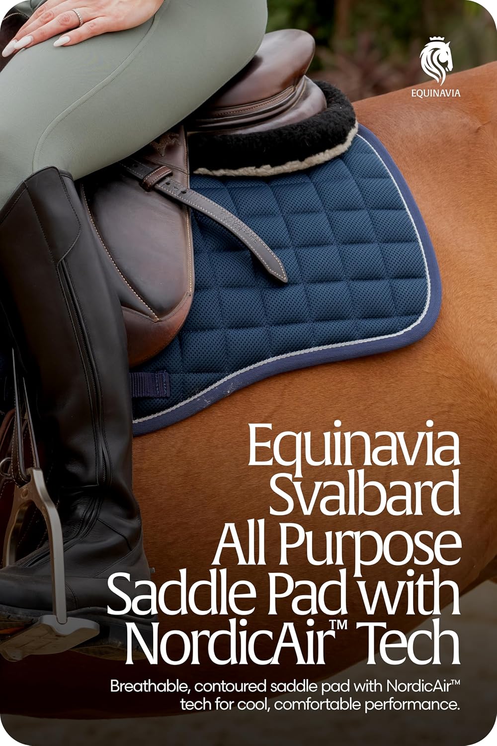 Svalbard NordicAir Tech Horse Saddle Pad, Equestrian Saddle Pads