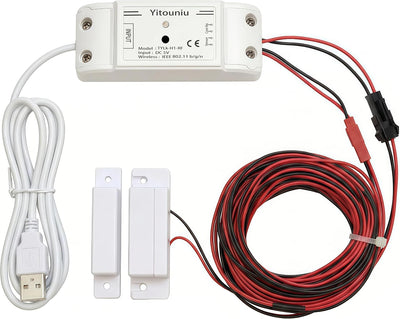 Tuya Smart WiFi 5V garage door opener controller Garage Open Close Monitor,wireless APP Remote Control Magnetic Door