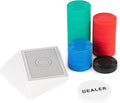 Spin Master Games Cardinal Classics, 200 Poker Chips Set Playing Cards Deck Dealer Button Texas Hold ‘Em Classic