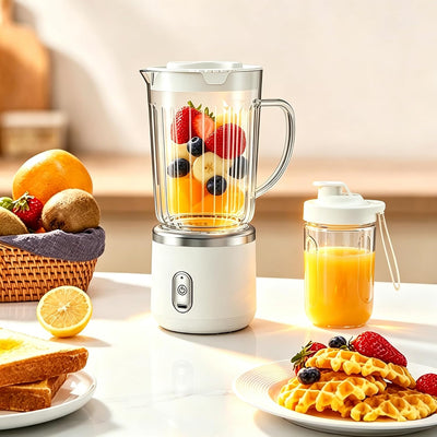 Personal Smoothie Blender, 20000RPM Compact Blender for Shakes with 2 Portable 24oz Cups, Dual-Serve Juicer for