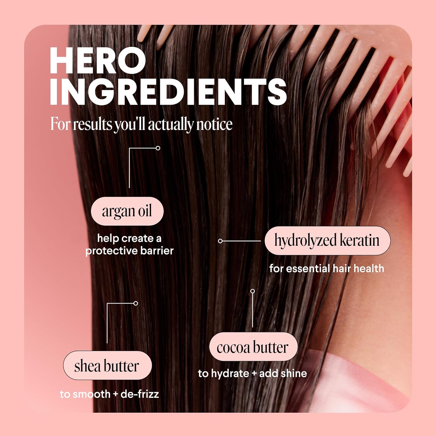 Repair Shampoo and Conditioner Set (2 Count) 12 oz For Dry to Damaged Hair Made with Keratin, Coconut Oil, Shea