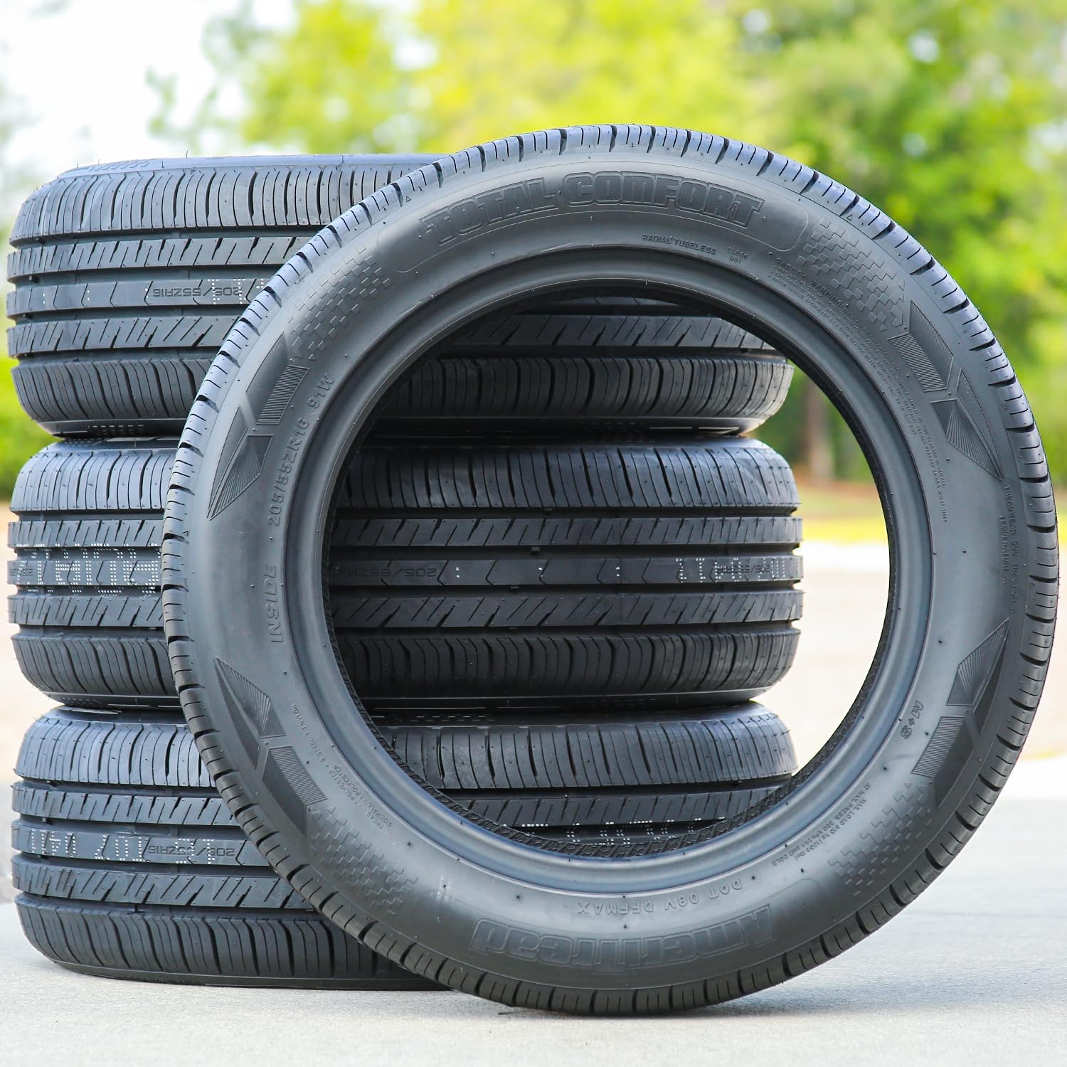 4 x Ameritread Total Comfort 205/55ZR16 91W SL All Season Tires | Passenger High Performance All Season Traction 91W