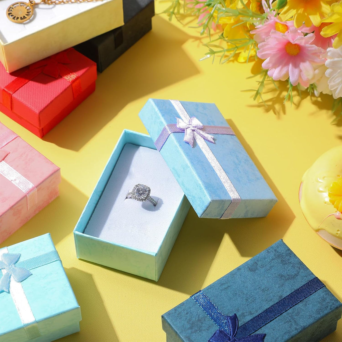 120 Pcs Jewelry Gift Boxes Bulk Small Jewelry Boxes with Lids