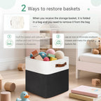 11 inch Cube Storage Bin 6 Pack, Cube Organizer Bins