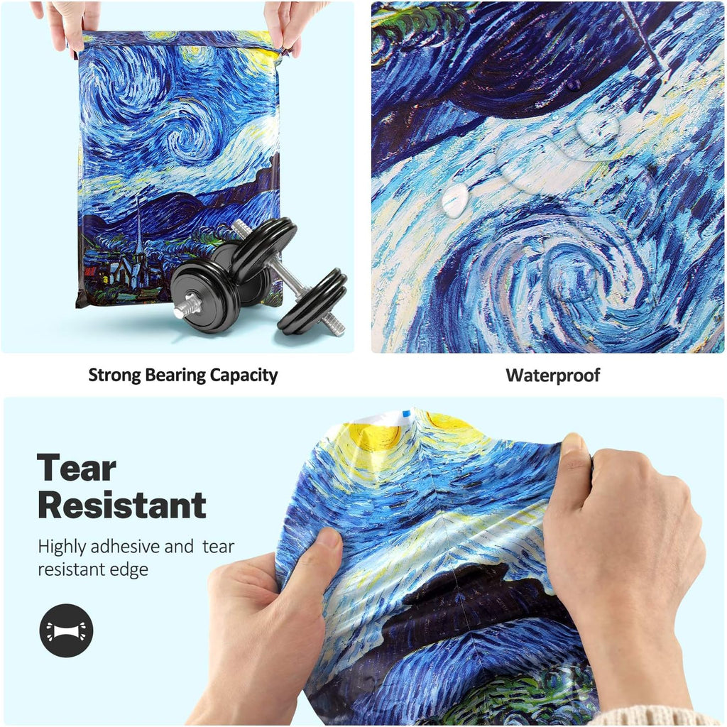 10X13 (100 Pack) Poly Mailer Envelope Plastic Custom Mailing & Shipping Bags - Self Seal (Starry Night)