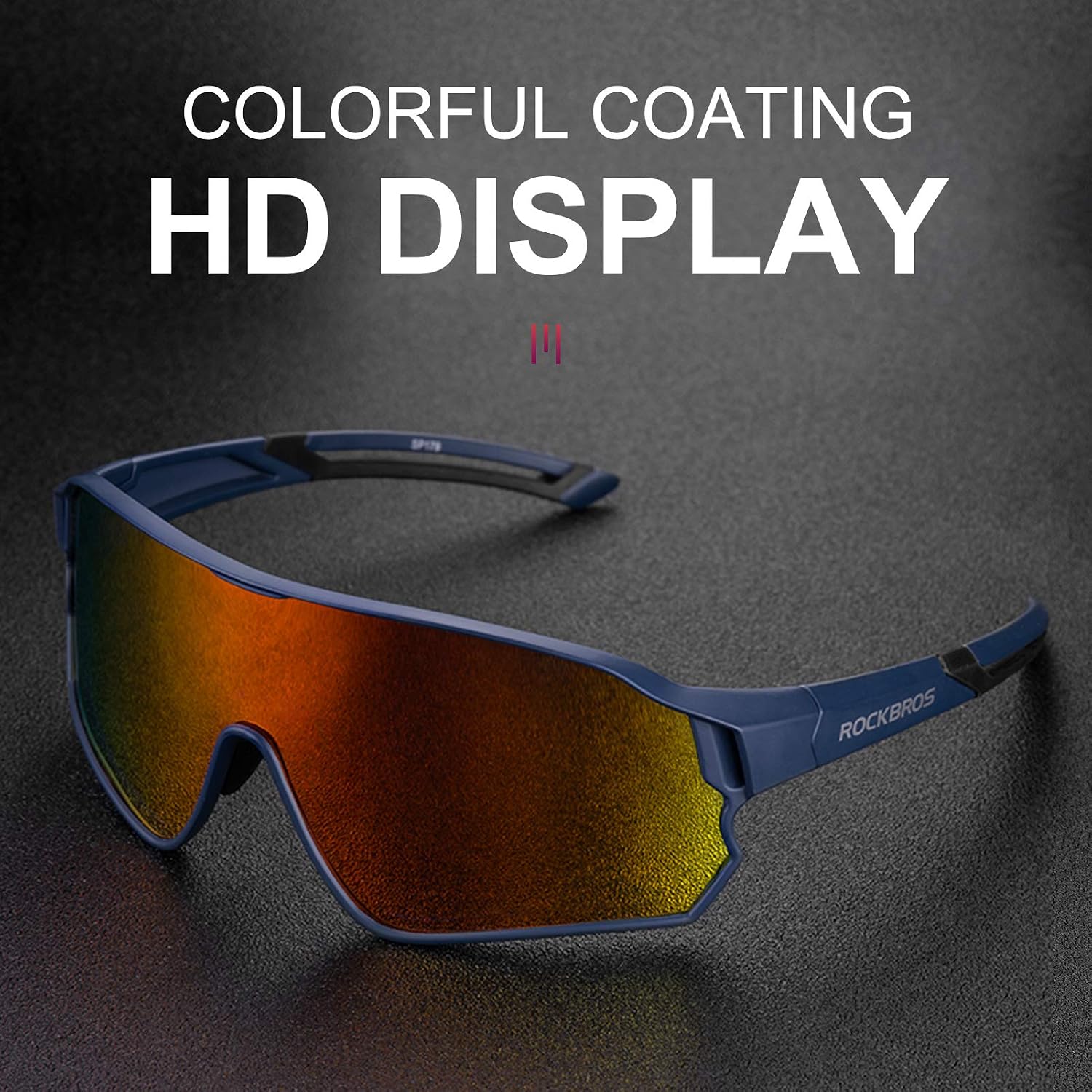 Polarized Sports Sunglasses Men Women - UV400 Protection Goggle with Myopia Frame for Running Cycling Driving