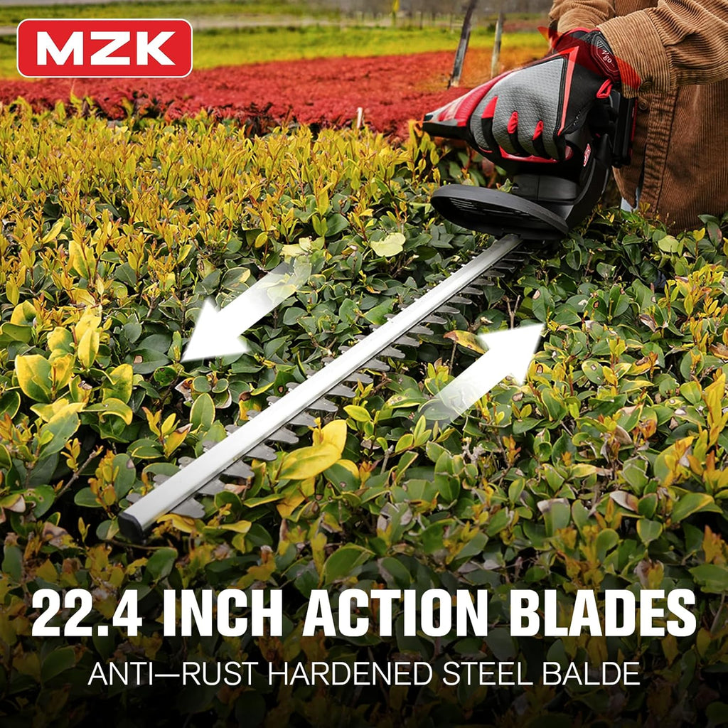 20V 22-Inch Cordless Hedge Trimmer, Bush & Shrub Cutter | Lightweight handheld hedge cutter for trimming bushes