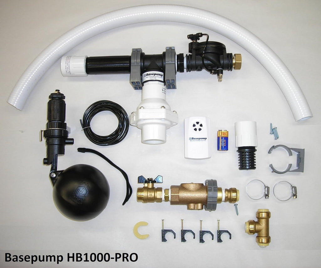 HB1000-PRO Premium High-Volume Water Powered Backup Sump Pump | Automatic Sump Pump Backup System with High Water