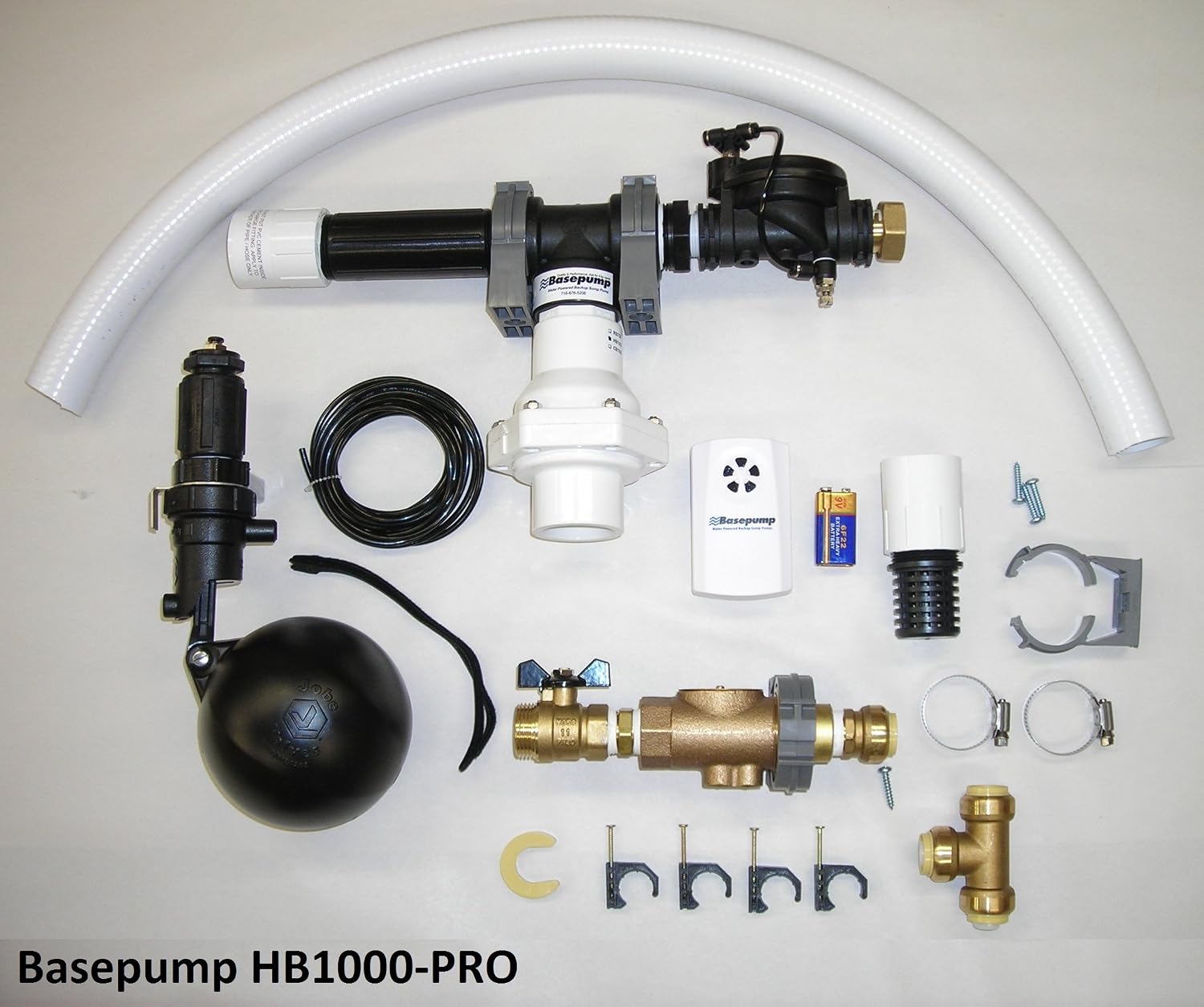 HB1000-PRO Premium High-Volume Water Powered Backup Sump Pump | Automatic Sump Pump Backup System with High Water