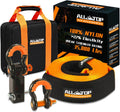 Nylon Recovery Kit with Hitch Receiver: 3" x 20' (35,000lbs) 100% Nylon Snatch Strap + 2" Shackle Hitch Receiver +