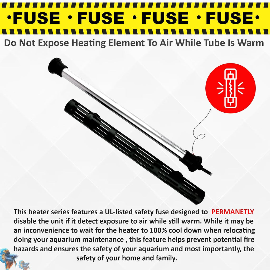 HMU Digital Aquarium Titanium Heater Series (500 Watts)