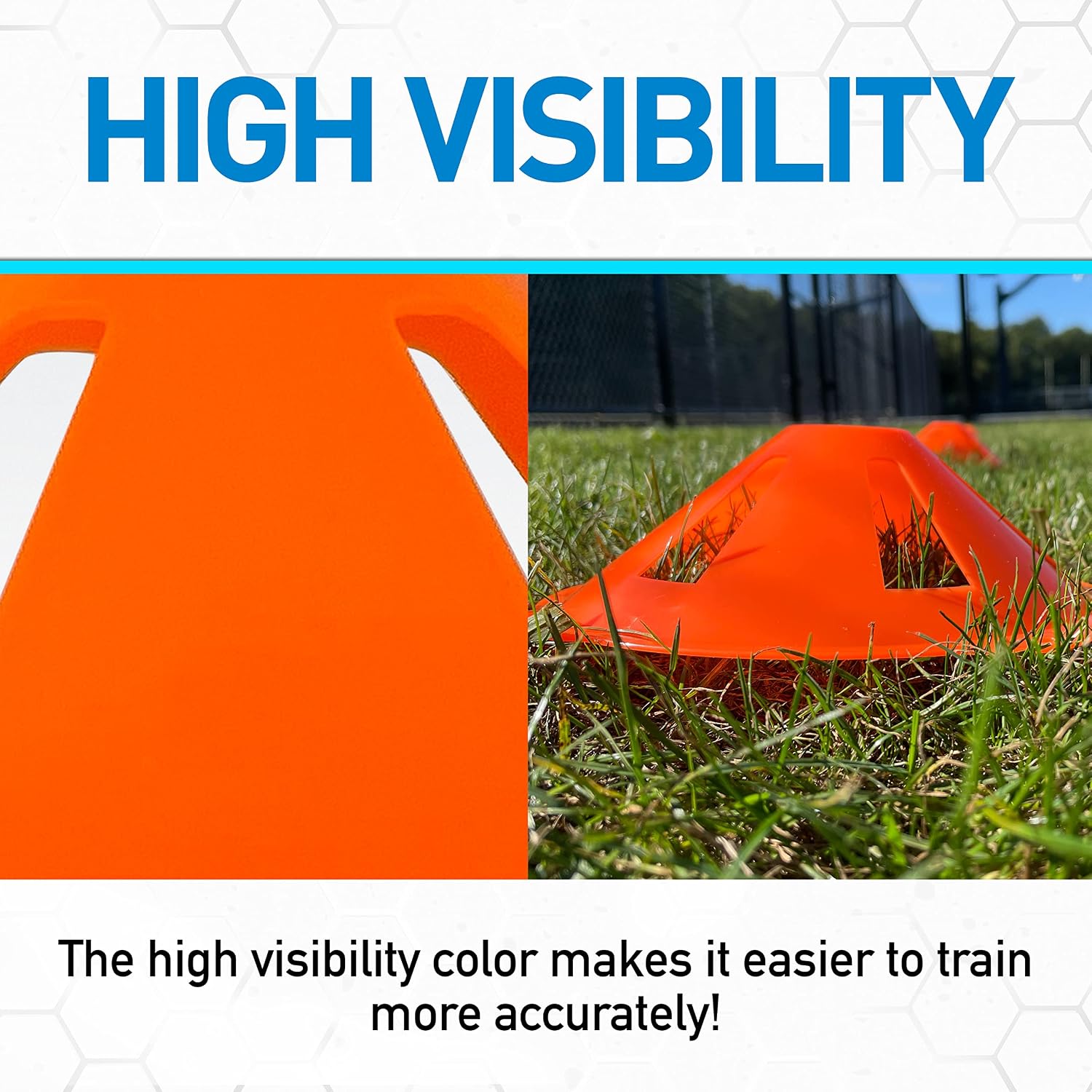 Franklin Orange Marker Discs - 4 Pack | Collapsible Safety Design, Stackable Storage, Multi-Sport Marker Drills