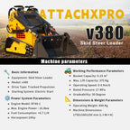 ATTA380 24 HP Mini Tracked Skid Steer Loader with RATO Gasoline Engine