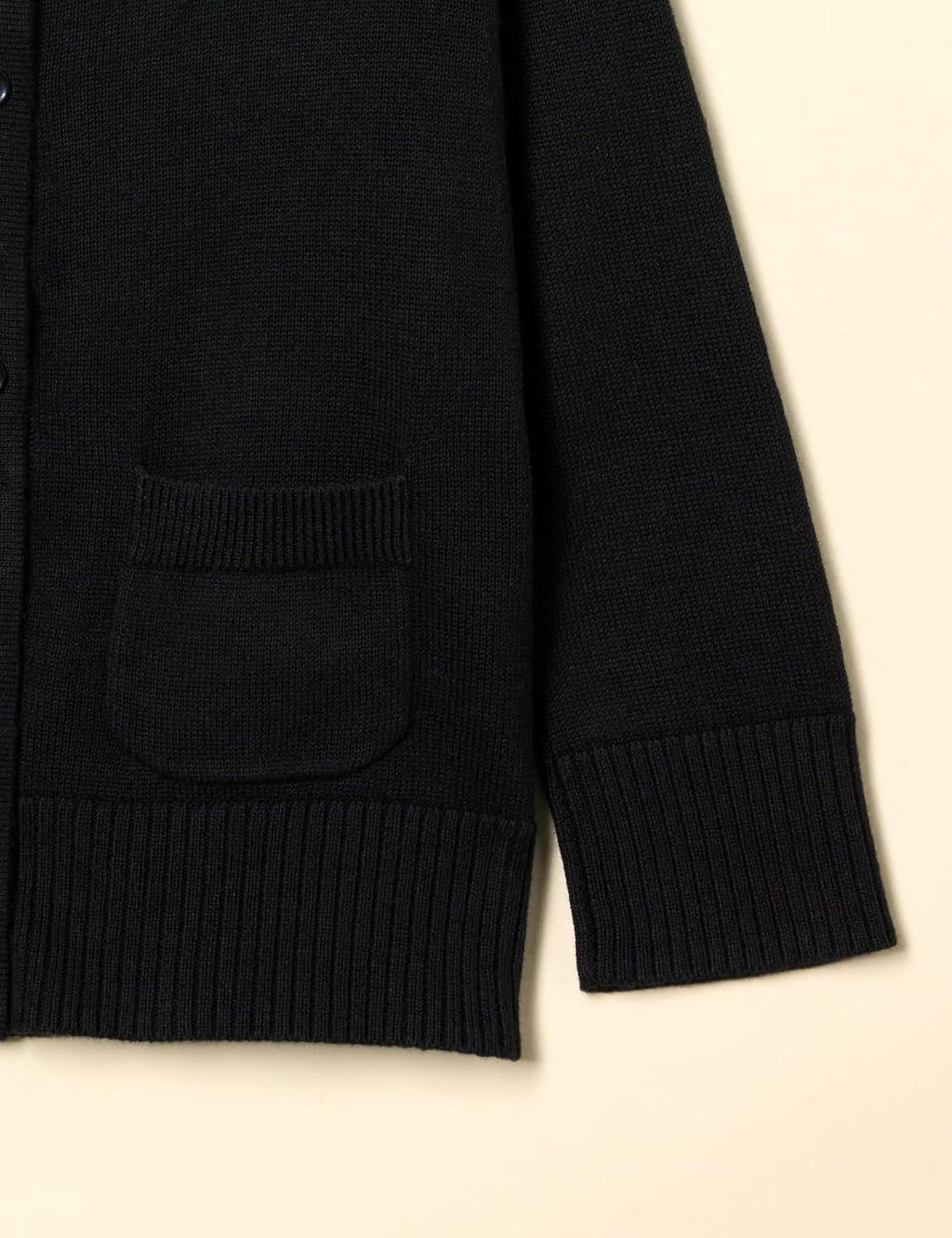 Girls and Toddlers' Uniform Slim Fit Crewneck Cardigan Sweater