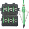 Hunting Broadheads 12PK 100 Grains Screw-in Arrow Archery 3 Blades Hunting Heads Arrow Tips Compatible with Crossbow