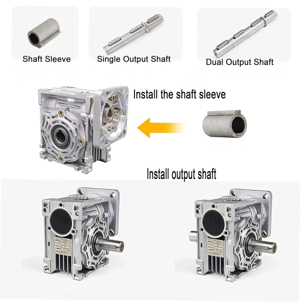 NMRV040 Worm Gear Gearbox, 25:1