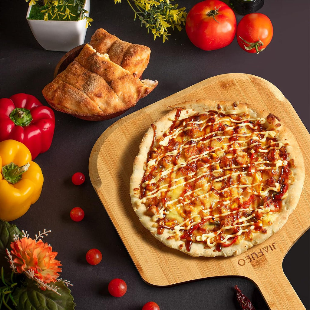 Pizza Peel 12 inch, Bamboo Pizza Paddle Spatula