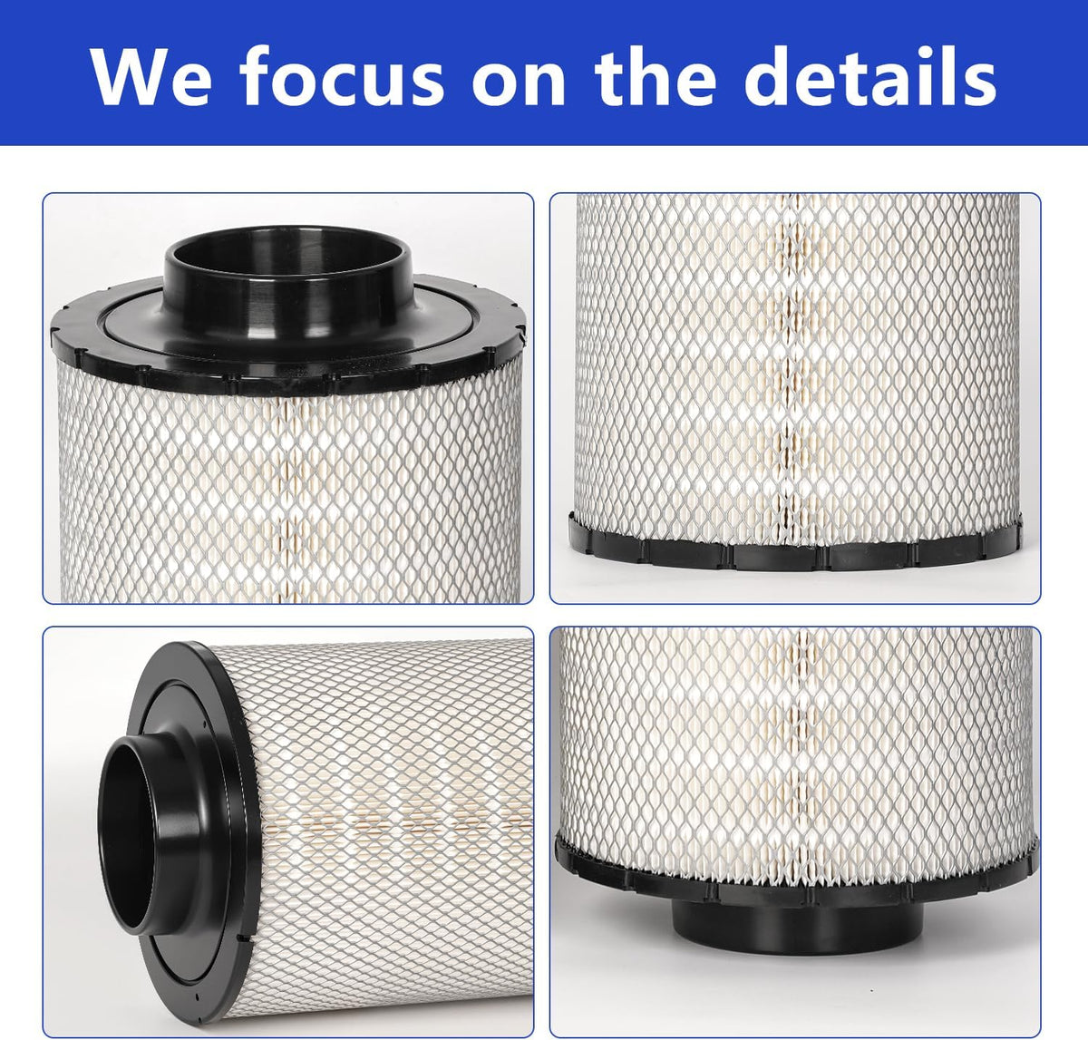 Air Filter, Compatible with Wix 46637 Donald-son B085011