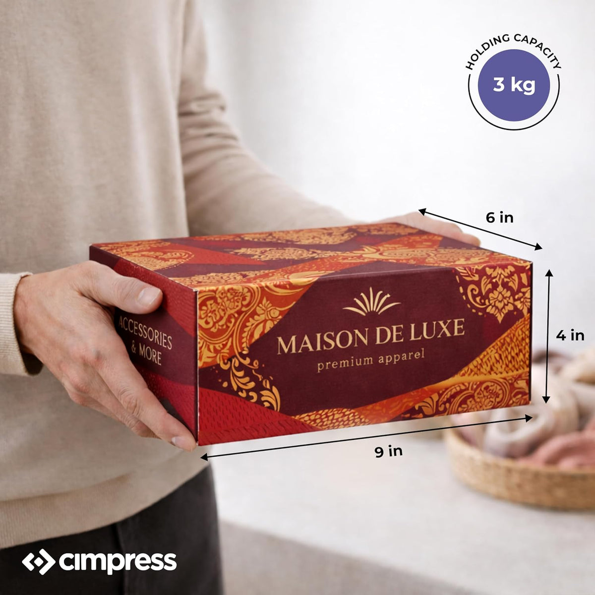 Personalized Mailer Box, Add Logo or Text, 9" x 6" x 4", Pack of 1