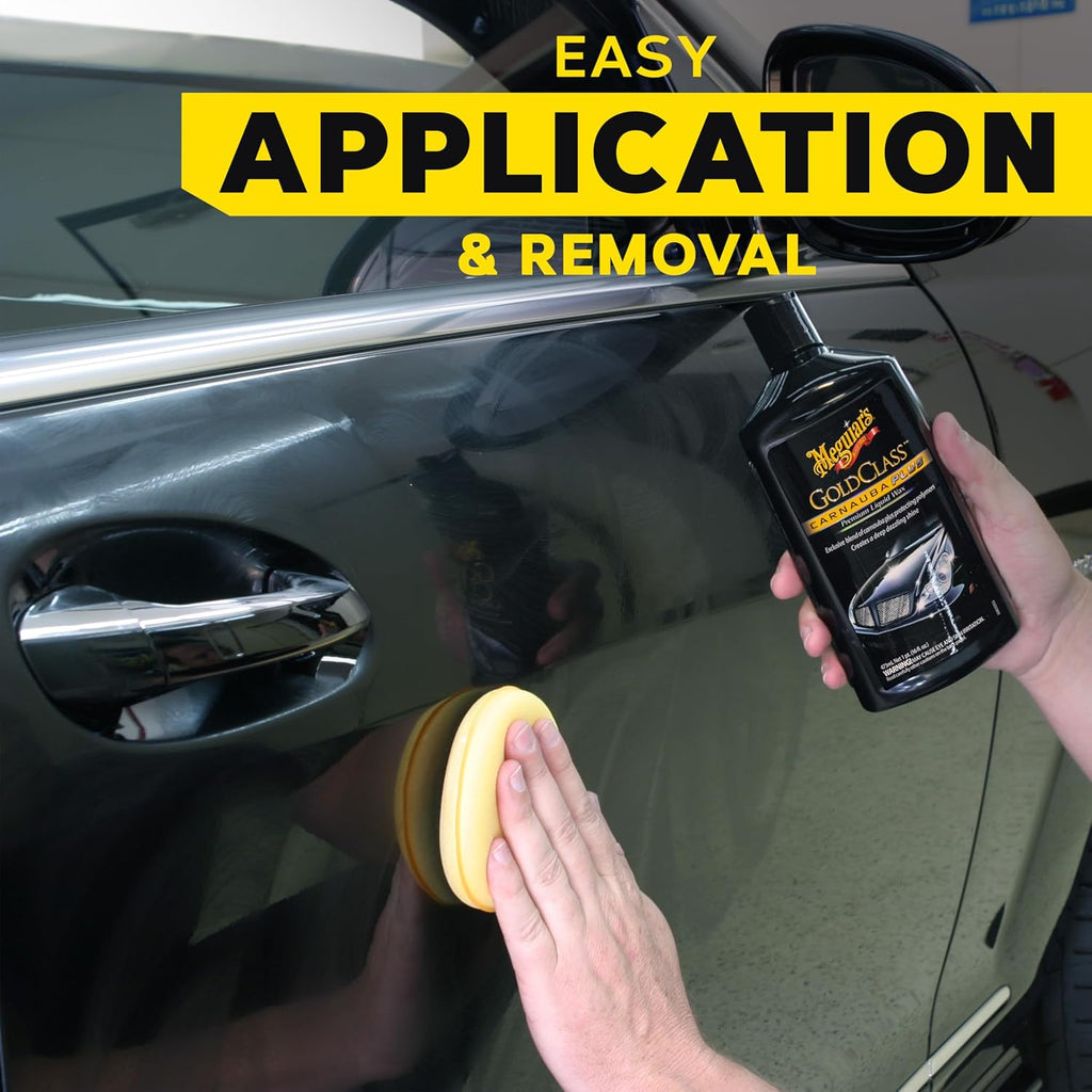 Gold Class Carnauba Plus Premium Liquid Wax Kit, Car Detailing Kit with a Pure Carnauba Wax Blend and a Foam